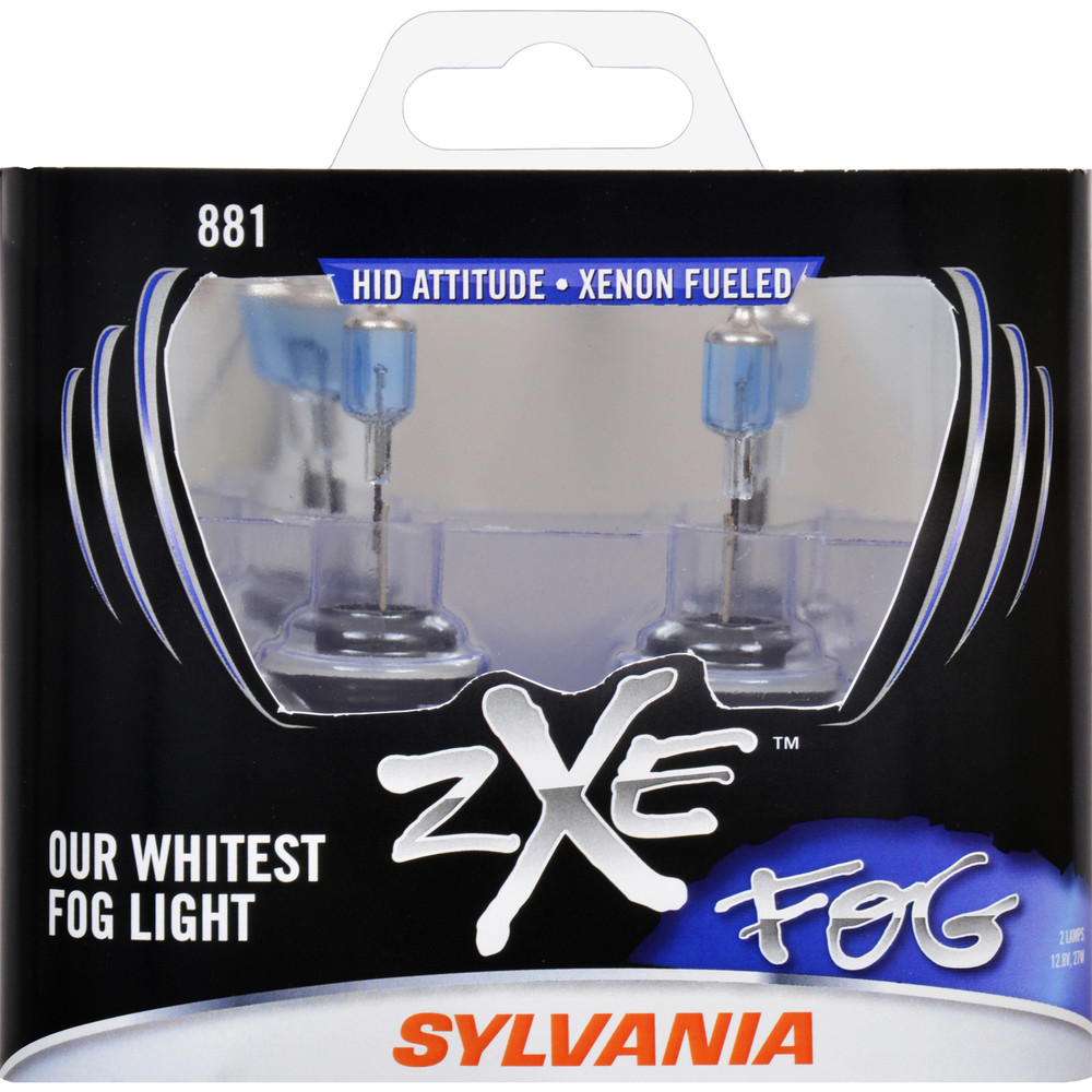 SYLVANIA RETAIL PACKS - SilverStar zXe Plastic Box Twin Fog Light Bulb (Front) - SYR 881SZ.BB2