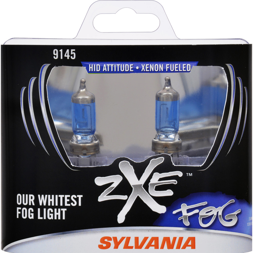 SYLVANIA RETAIL PACKS - SilverStar zXe Plastic Box Twin Fog Light Bulb (Front) - SYR 9145SZ.BB2