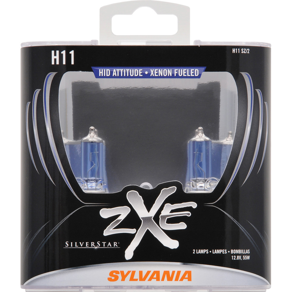 SYLVANIA RETAIL PACKS - SilverStar zXe Plastic Box Twin Headlight Bulb (Low Beam) - SYR H11SZ.PB2