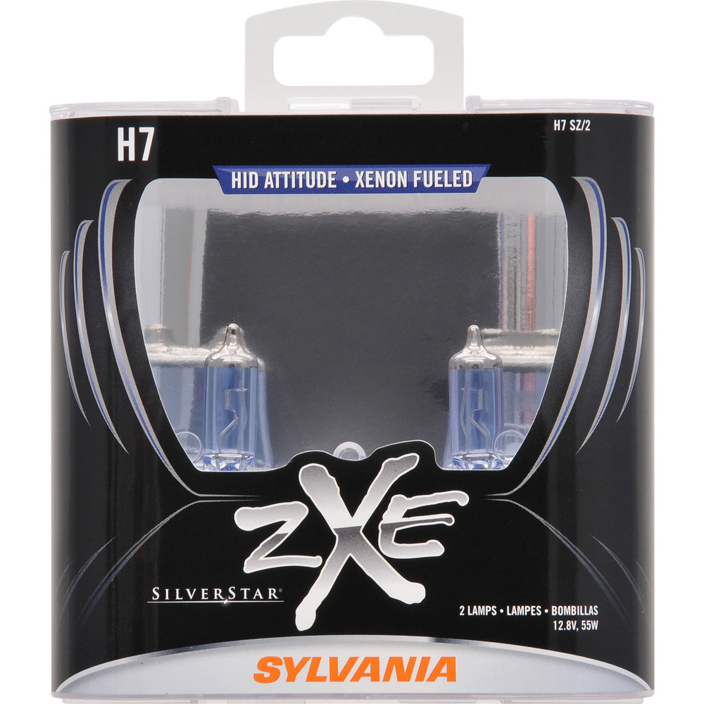 SYLVANIA RETAIL PACKS - SilverStar zXe Plastic Box Twin Cornering Light Bulb - SYR H7SZ.PB2