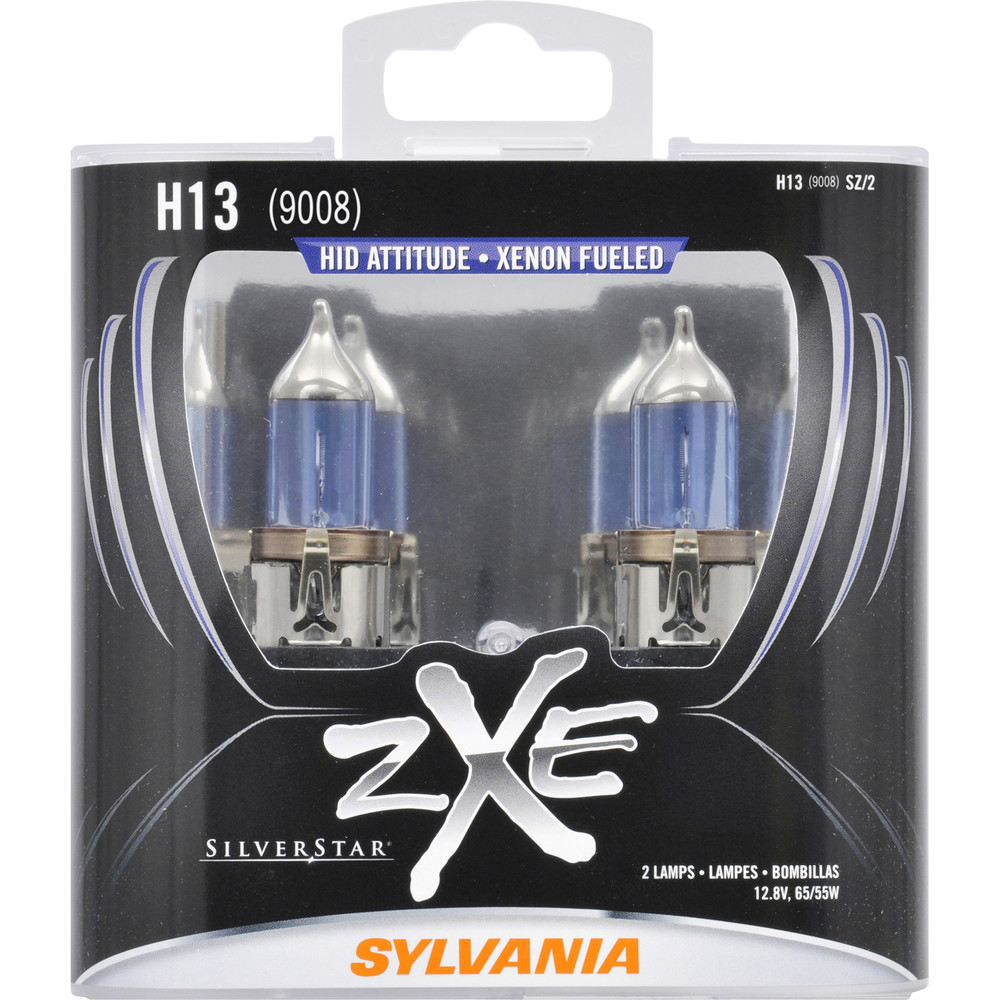 SYLVANIA RETAIL PACKS - SilverStar zXe Plastic Box Twin Headlight Bulb (High Beam and Low Beam) - SYR H13SZ.PB2