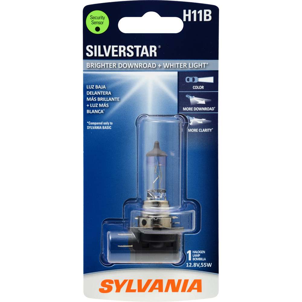 SYLVANIA RETAIL PACKS - SilverStar Blister Pack Headlight Bulb (Low Beam) - SYR H11BST.BP