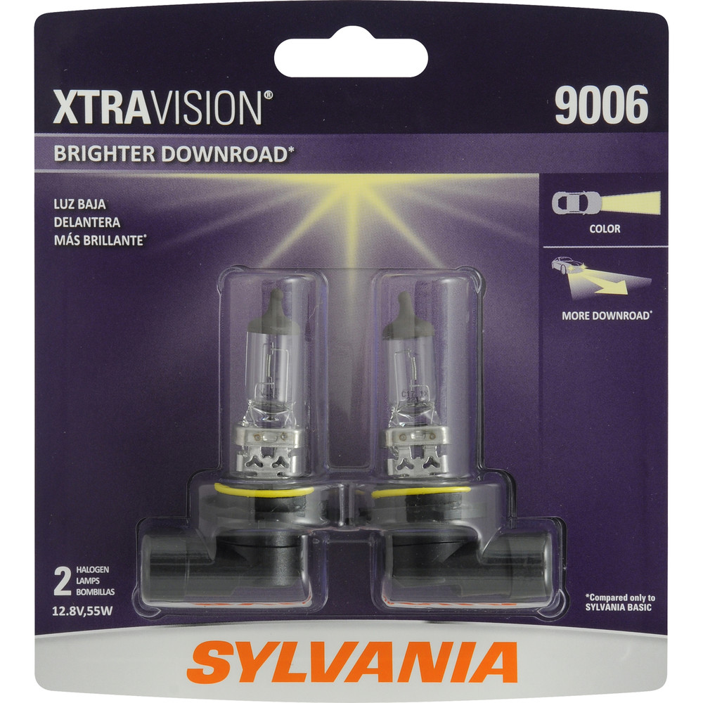 SYLVANIA RETAIL PACKS - XtraVision Blister Pack Twin Headlight Bulb (Low Beam) - SYR 9006XV.BP2