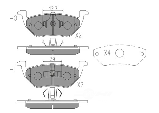 TSS DASH4 - Total Stopping Solutions (Rear) - TDF TD1055MH