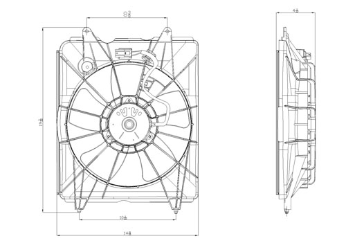TYC - Engine Cooling Fan Assembly (Left) - TYC 601330
