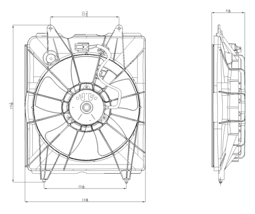TYC - Engine Cooling Fan Assembly (Left) - TYC 601330