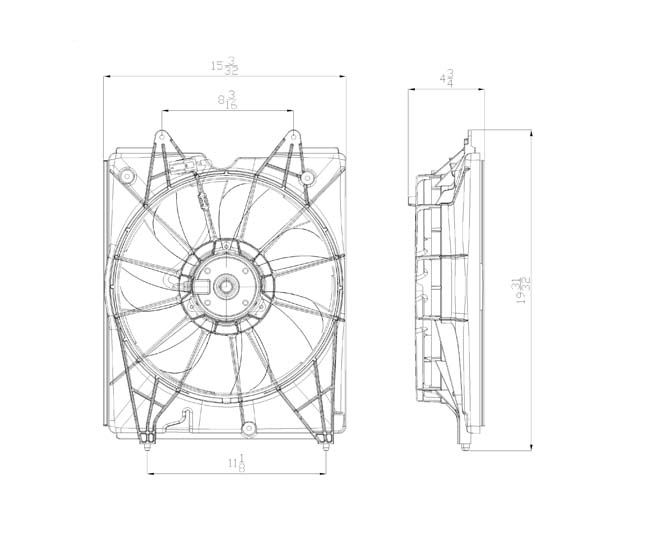 TYC - Engine Cooling Fan - TYC 601360