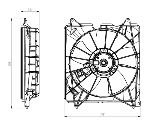 TYC - Engine Cooling Fan - TYC 601420