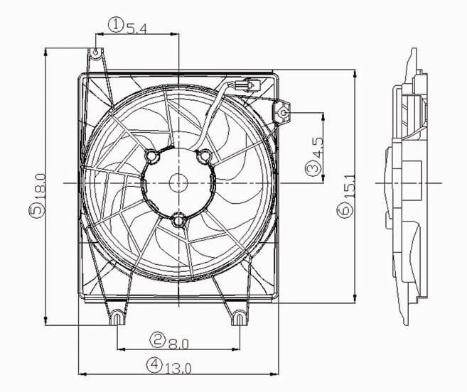 TYC - Engine Cooling Fan Blade - TYC 610480