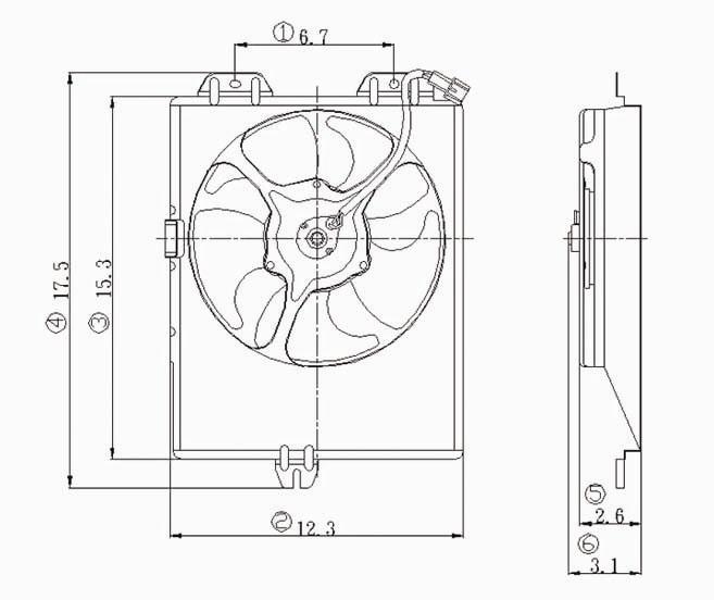 TYC - Engine Cooling Fan Blade - TYC 610520