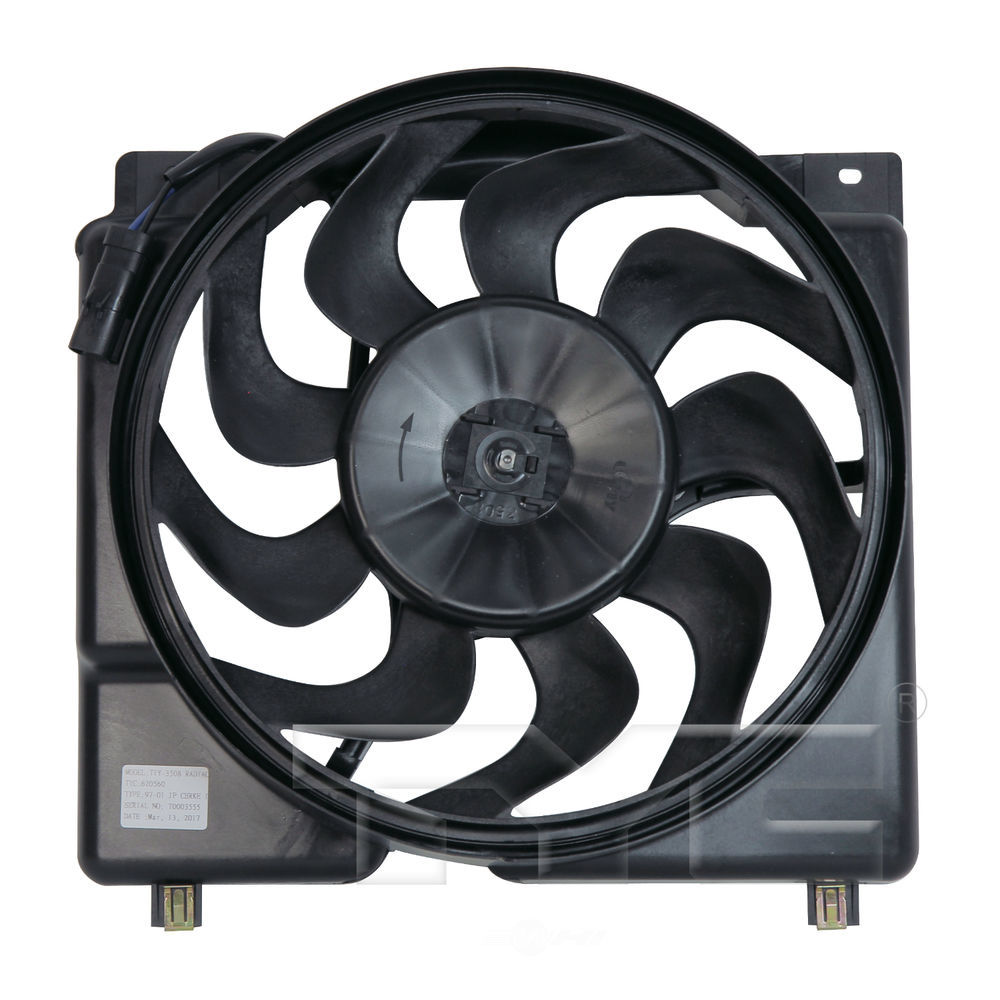 TYC - Dual Radiator And Condenser Fan Assembly - TYC 620560