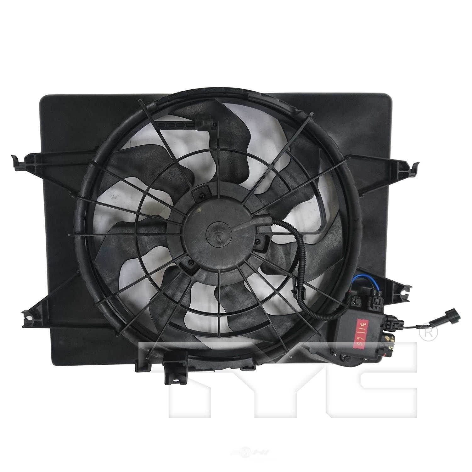 TYC - Dual Radiator And Condenser Fan Assembly - TYC 623770