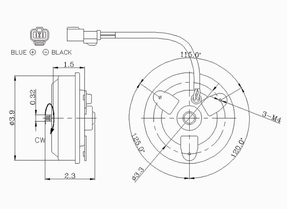 TYC - A/C Condenser Fan Motor - TYC 630130