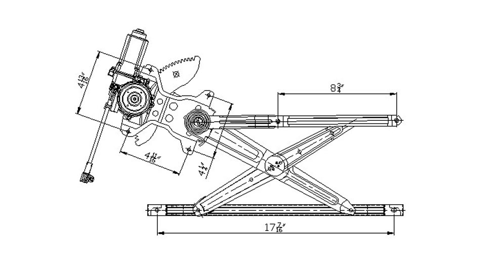 TYC - Power Window Motor And Regulator Assembly - TYC - 660095