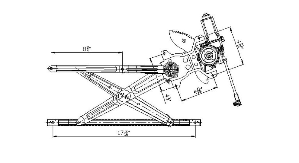 TYC - Power Window Motor And Regulator Assembly - TYC - 660096