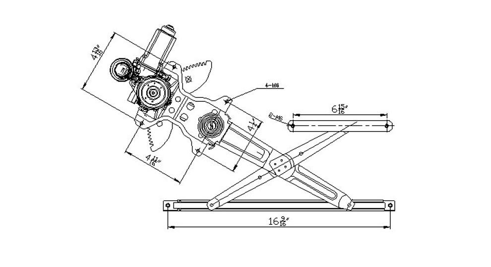 TYC - Power Window Motor And Regulator Assembly - TYC - 660131