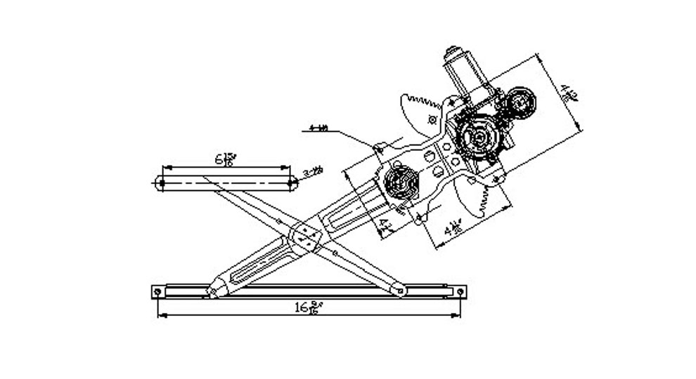 TYC - Power Window Motor And Regulator Assembly - TYC - 660132