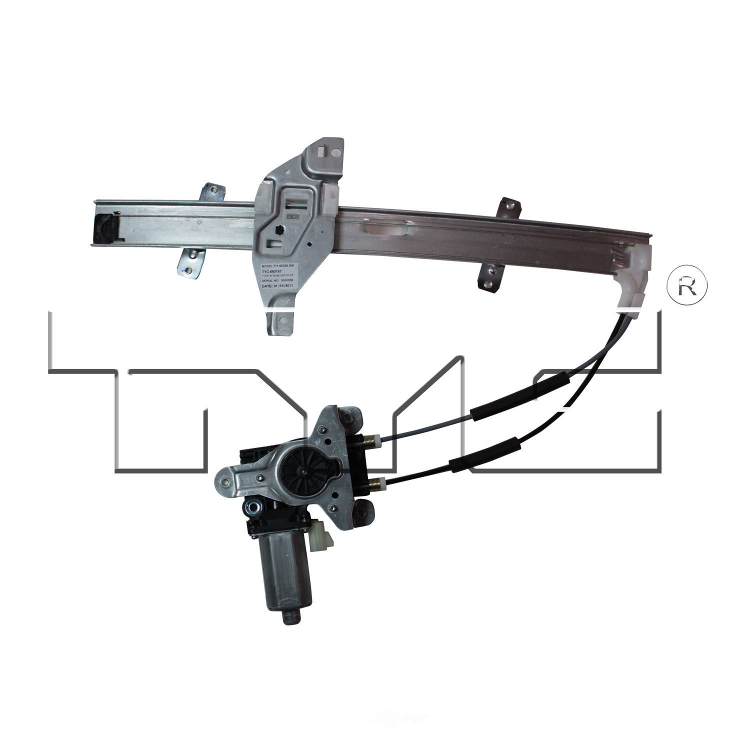 TYC - Power Window Motor And Regulator Assembly (Front Right) - TYC 660167