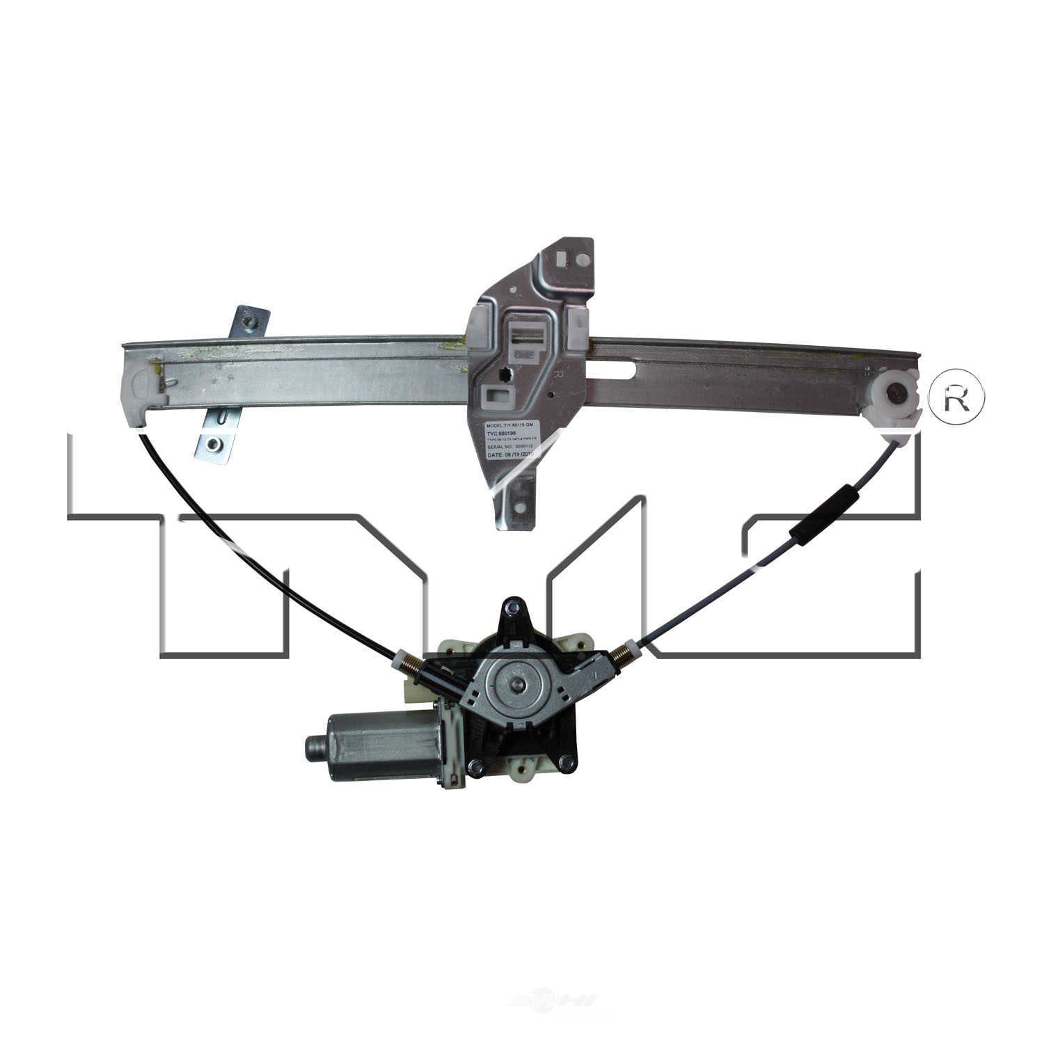 TYC - Power Window Motor And Regulator Assembly - TYC - 660199