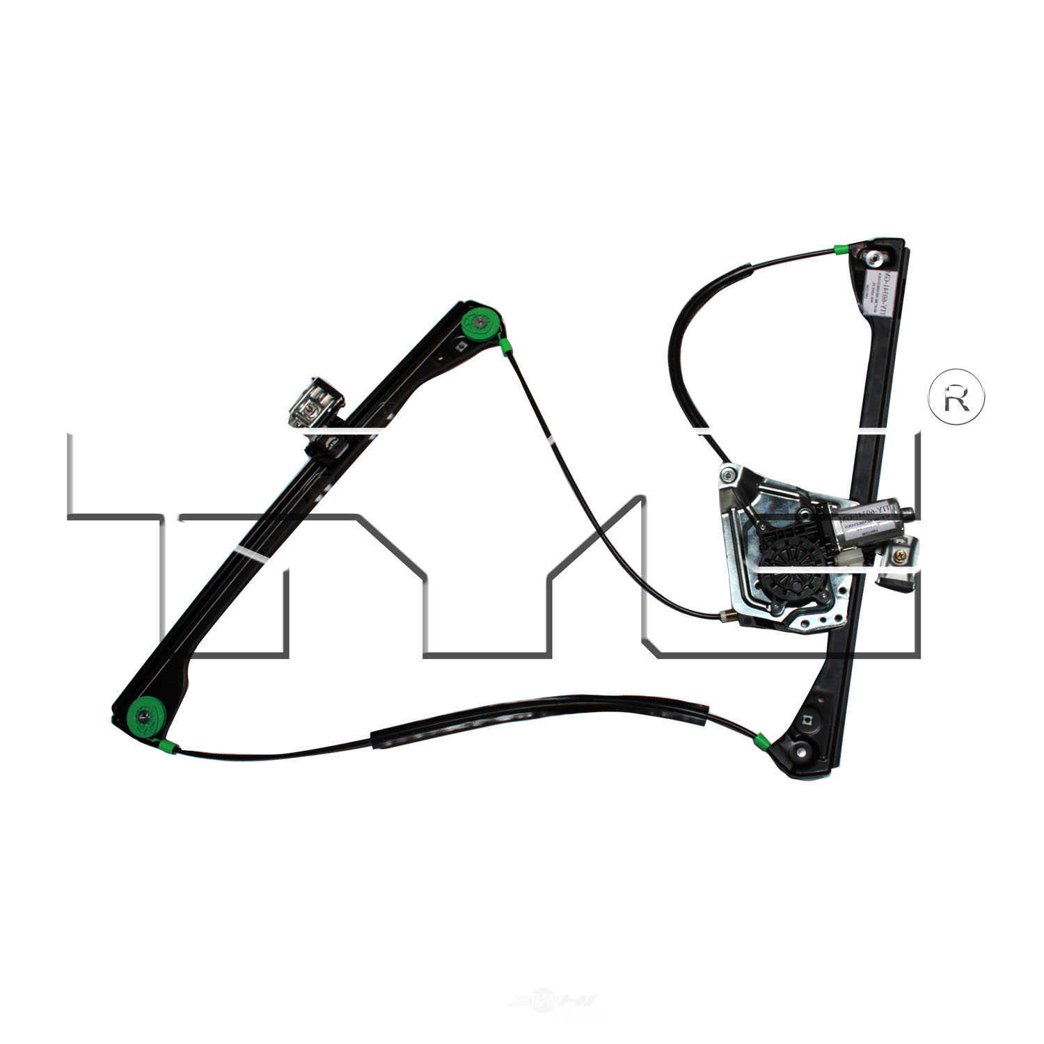 TYC - Power Window Motor And Regulator Assembly - TYC - 660263