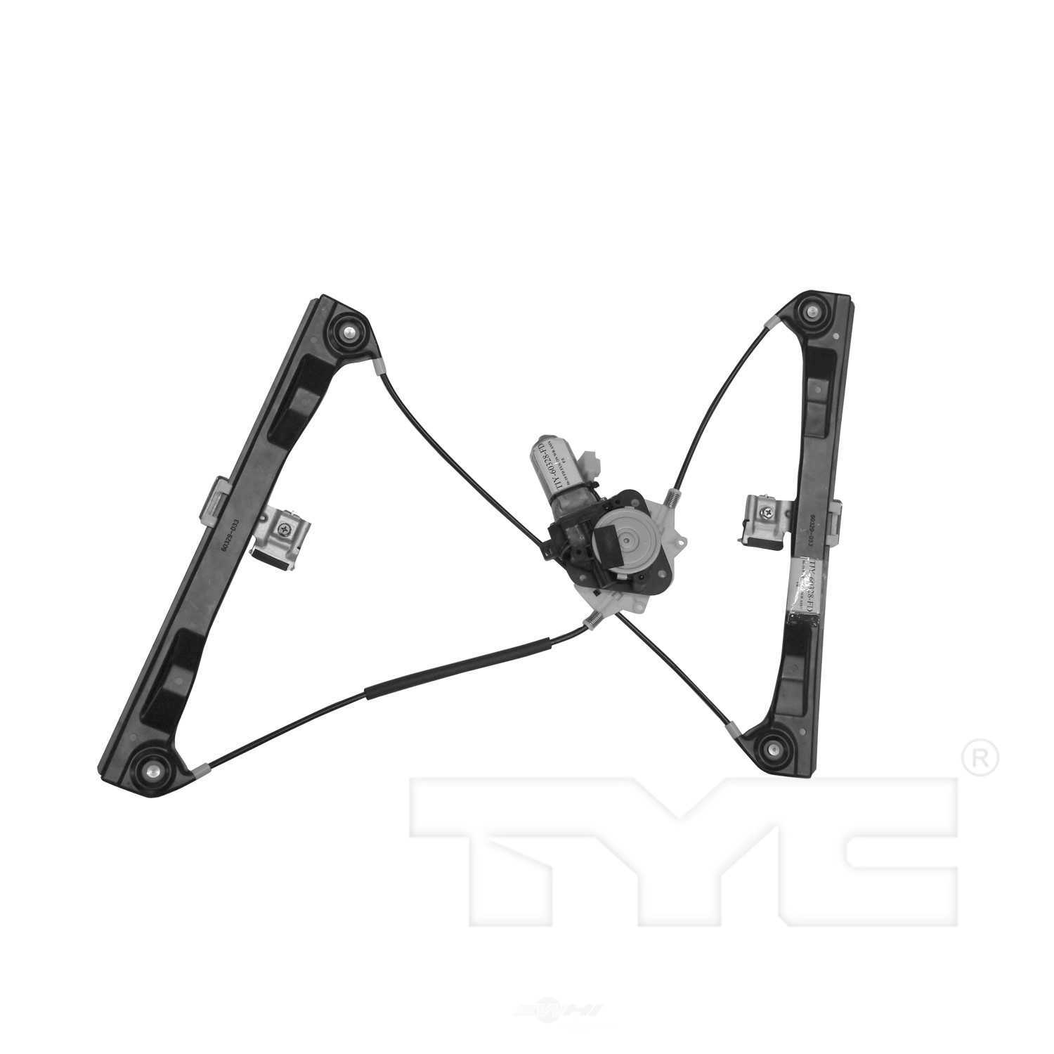 TYC - Power Window Motor And Regulator Assembly - TYC - 660343
