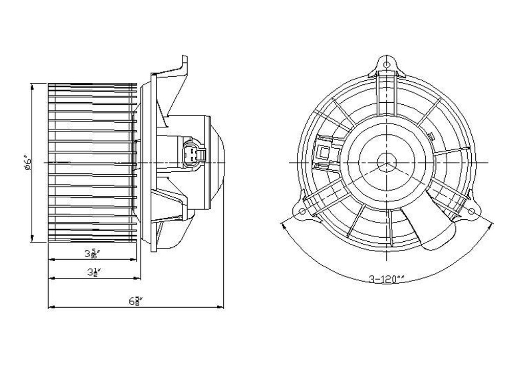 TYC - HVAC Blower Motor (Front) - TYC 700174