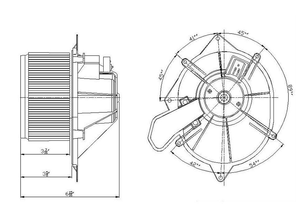 TYC - HVAC Blower Motor (Front) - TYC 700176