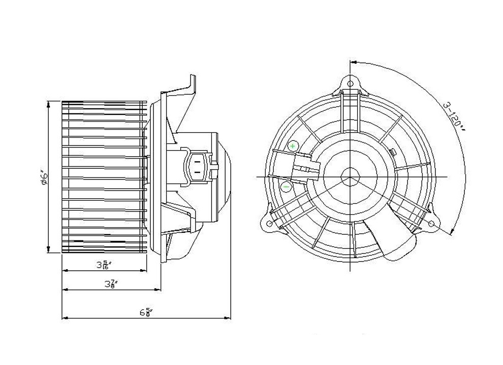 TYC - HVAC Blower Motor (Front) - TYC 700177