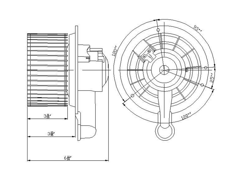 TYC - HVAC Blower Motor (Front) - TYC 700178