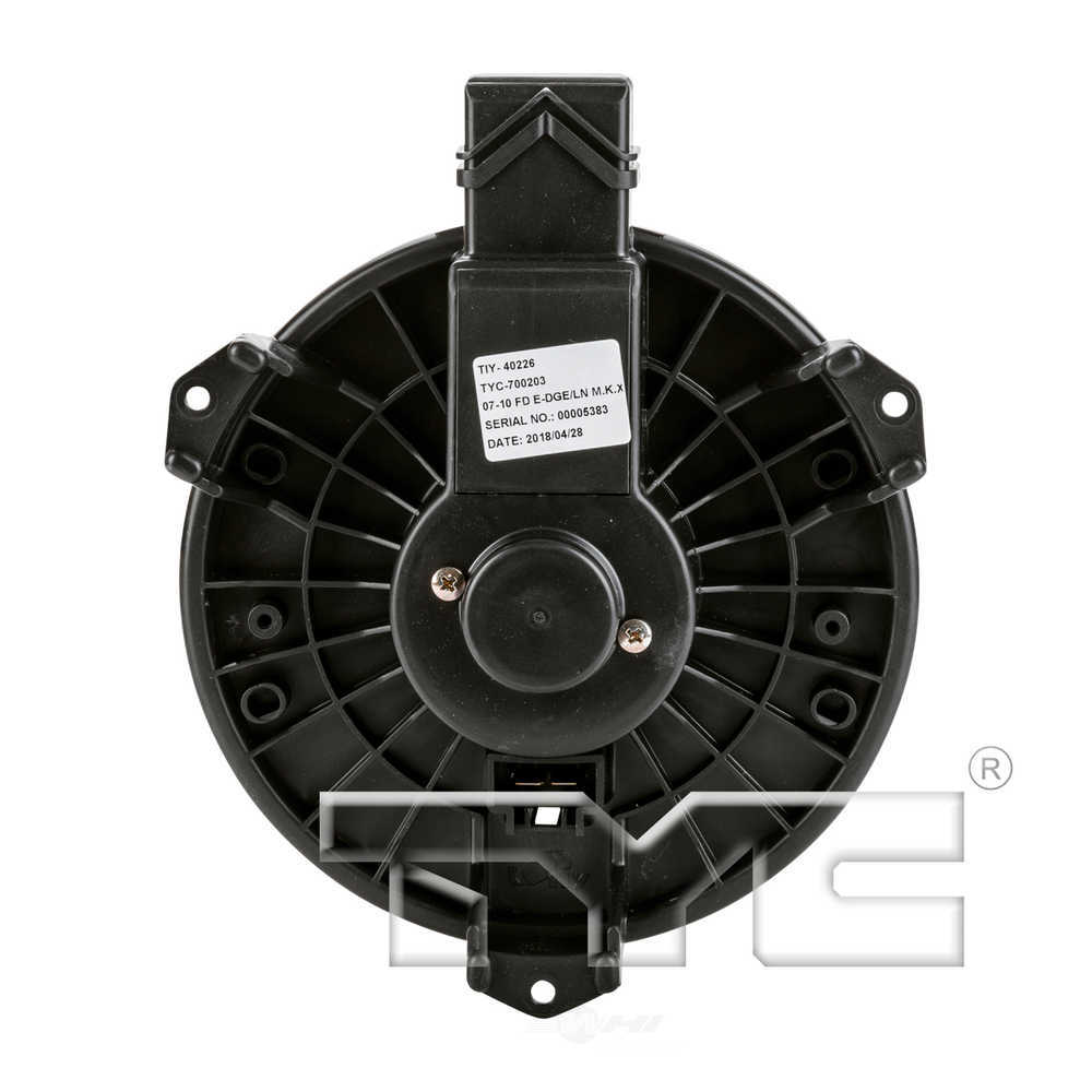 TYC - HVAC Blower Motor - TYC 700203