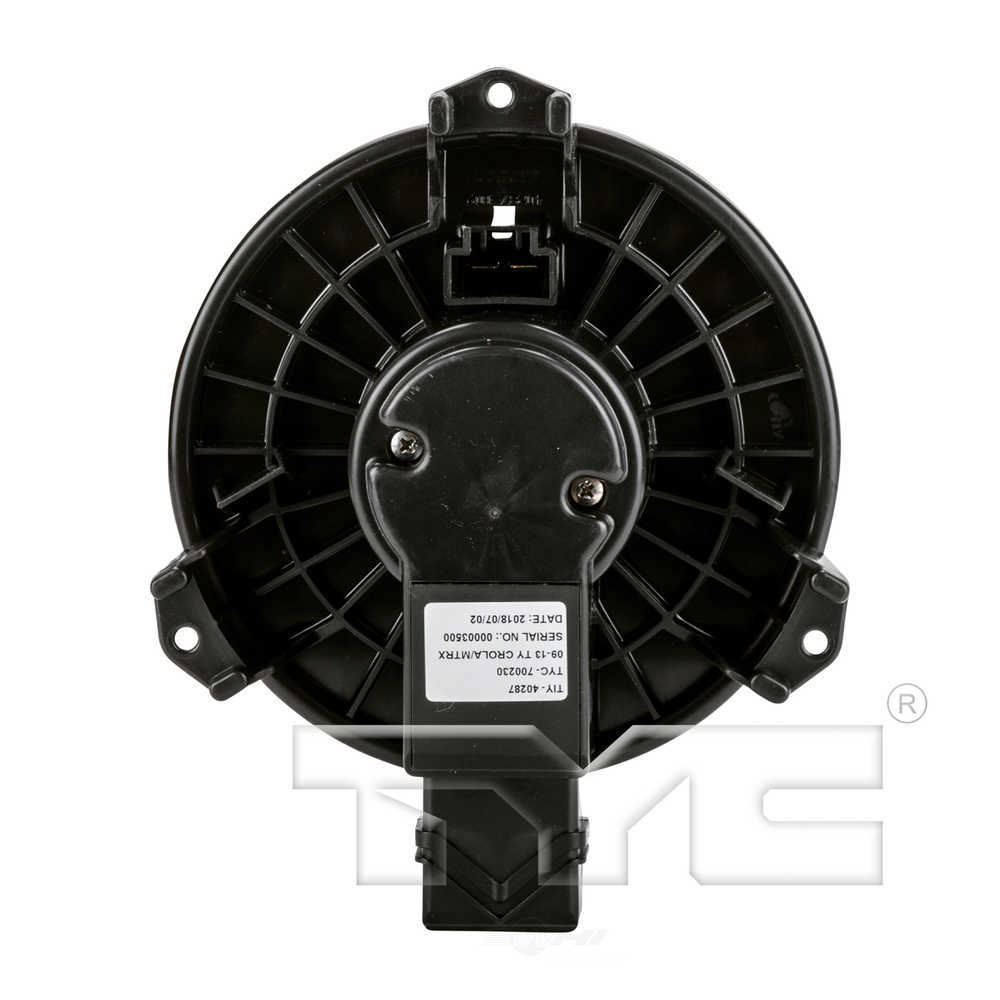 TYC - HVAC Blower Motor (Front) - TYC 700230