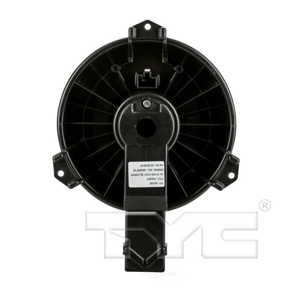TYC - HVAC Blower Motor - TYC 700257
