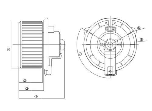 TYC - HVAC Blower Motor (Front) - TYC 700283
