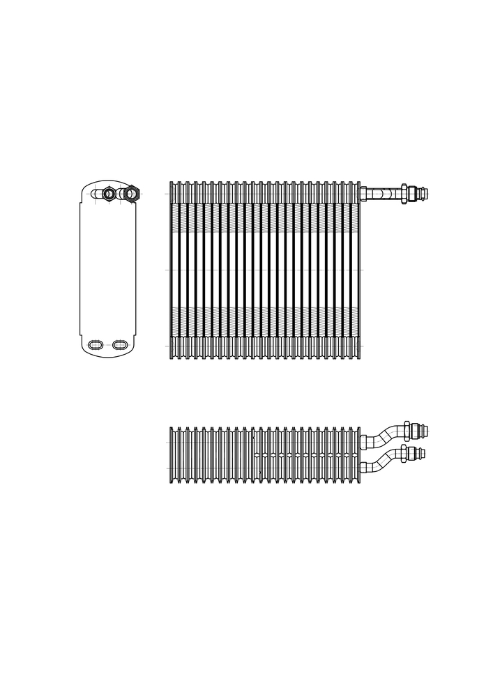 TYC - A/C Evaporator Core - TYC - 97347