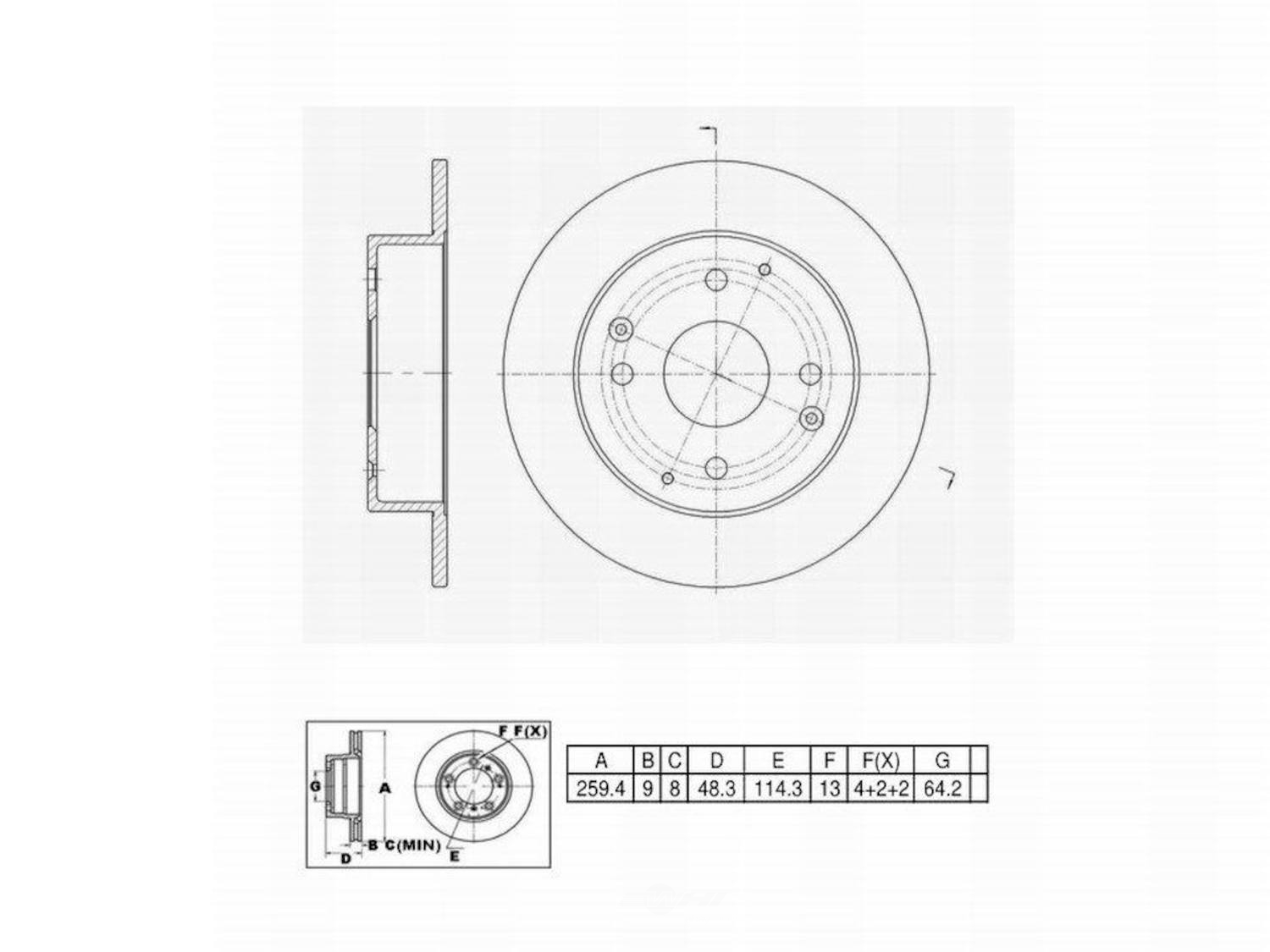 ULTRA HC - UltraHC Premium Disc Brake Rotor - UHC UR000104