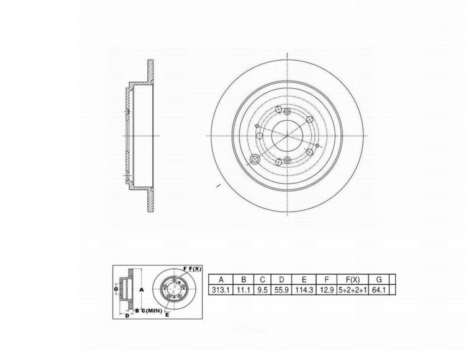 ULTRA HC - UltraHC Premium Disc Brake Rotor - UHC UR000265