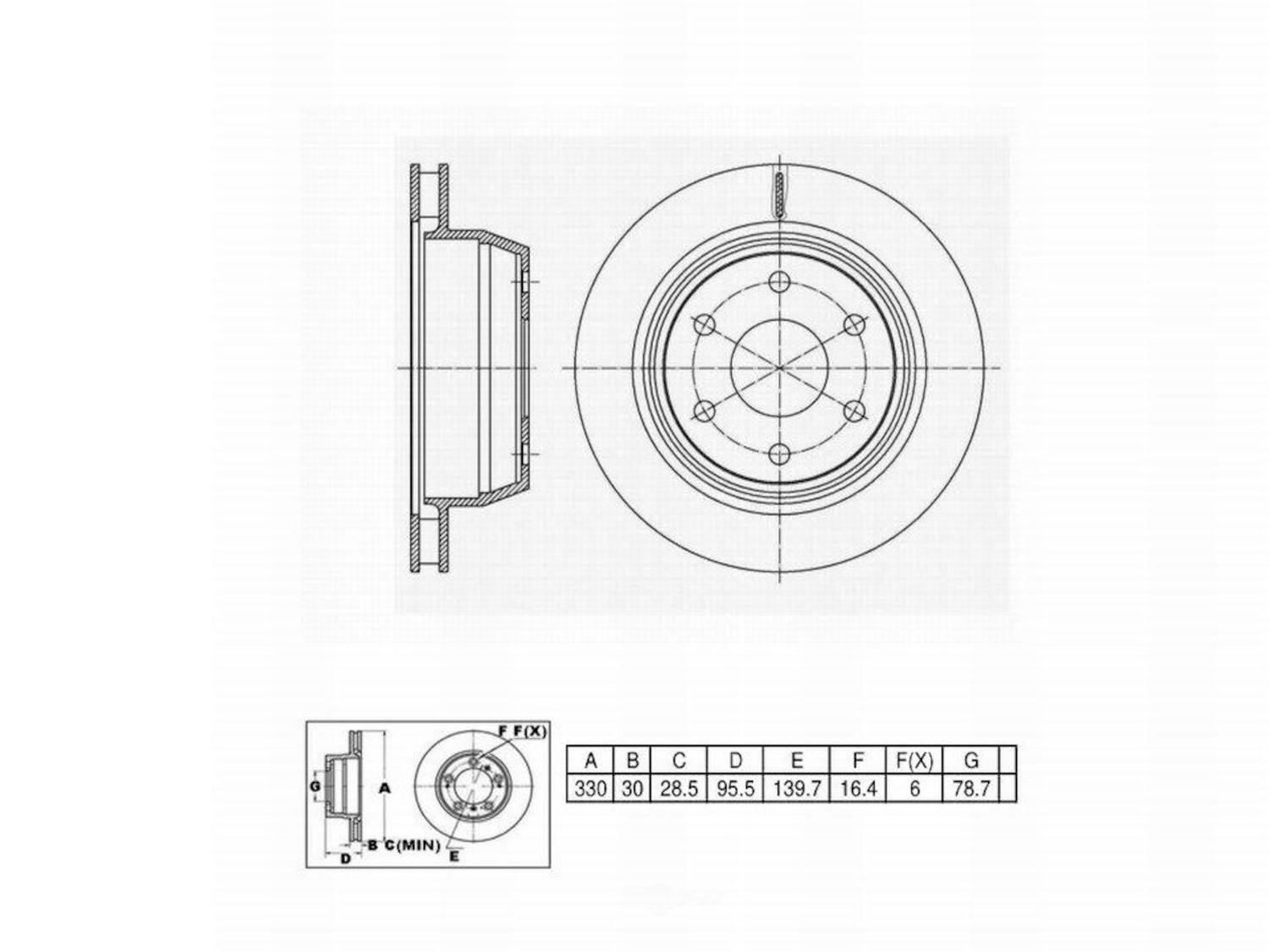 ULTRA HC - UltraHC Premium Disc Brake Rotor - UHC UR000616