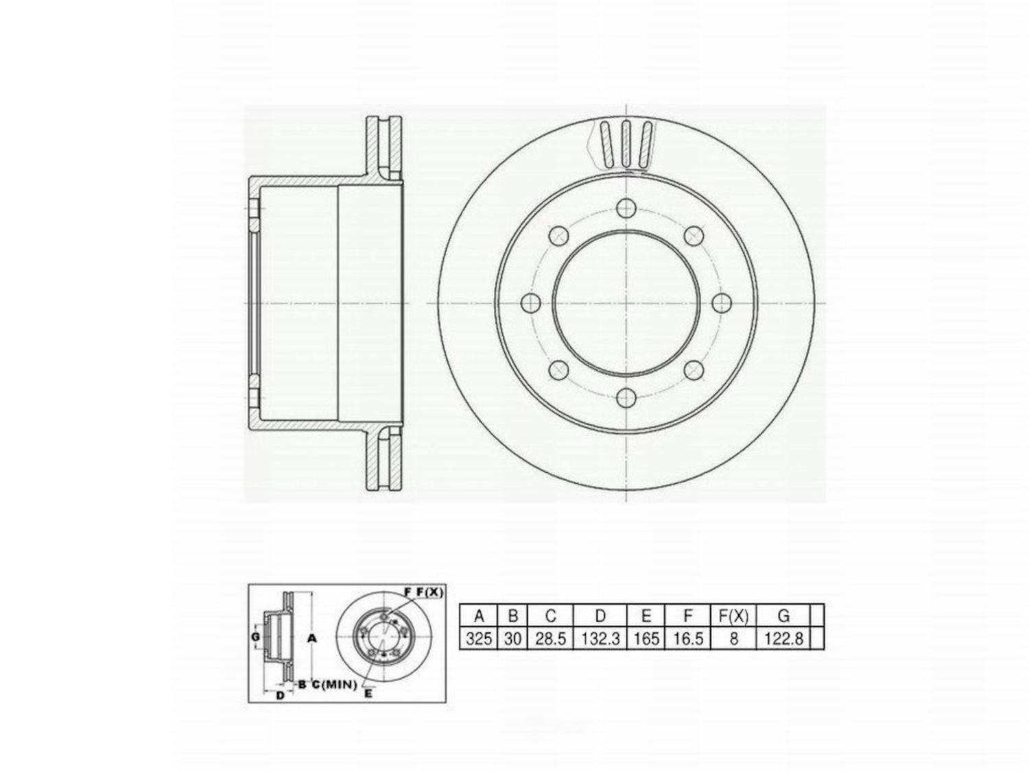 ULTRA HC - UltraHC Premium Disc Brake Rotor - UHC UR000807