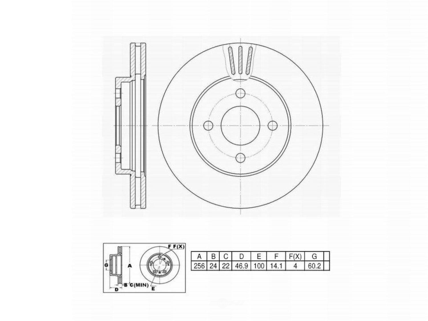 ULTRA HC - UltraHC Premium Disc Brake Rotor - UHC UR000838