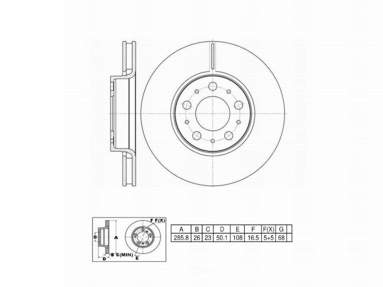 ULTRA HC - UltraHC Premium Disc Brake Rotor - UHC UR000920