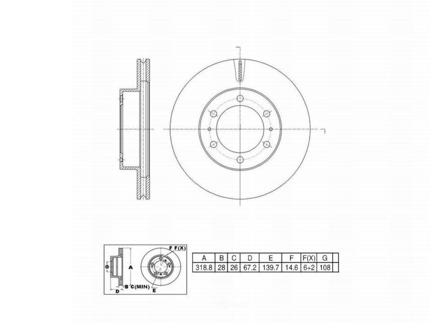 ULTRA HC - UltraHC Premium Disc Brake Rotor - UHC UR000975