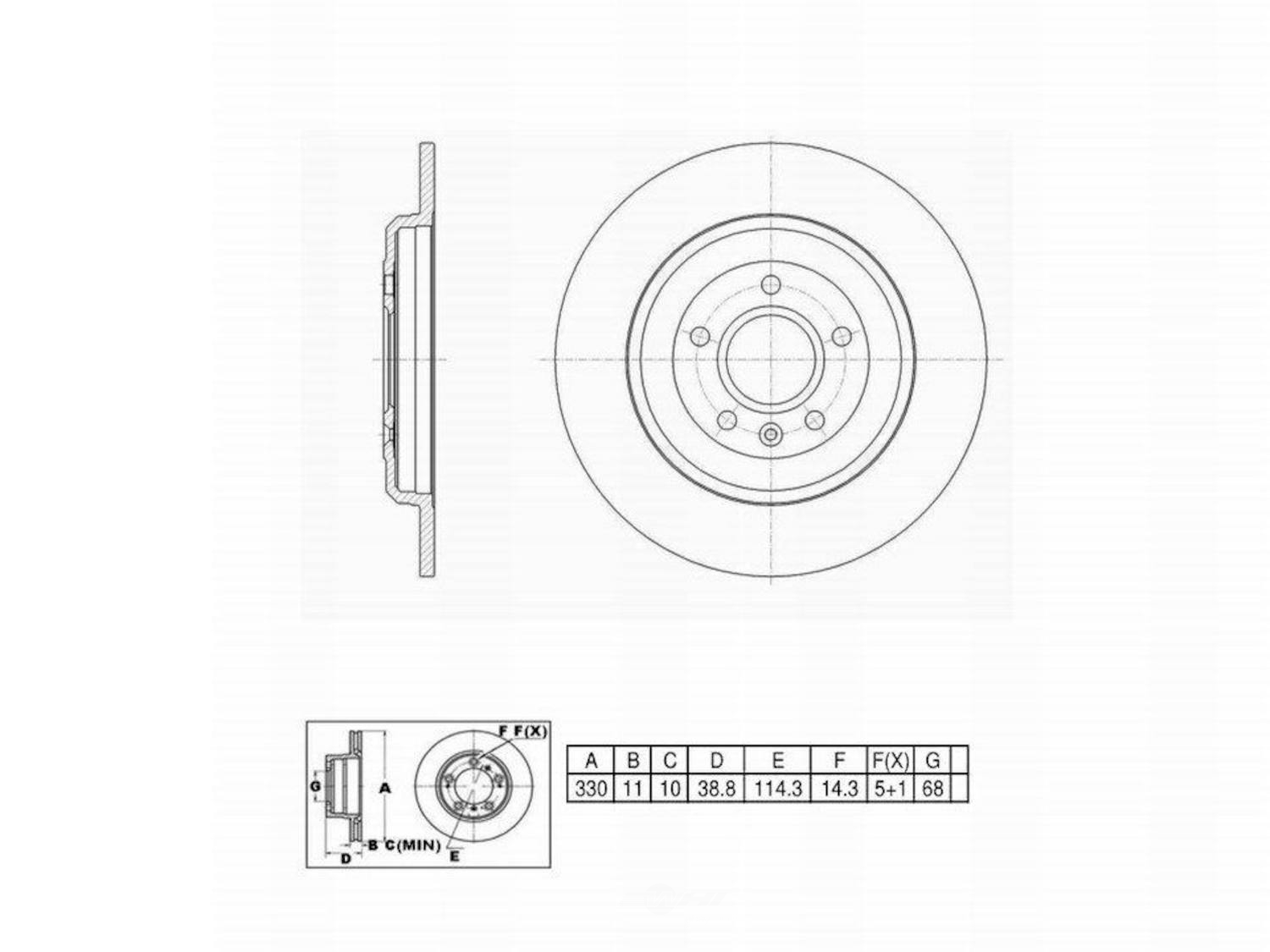 ULTRA HC - UltraHC Premium Disc Brake Rotor - UHC UR001071
