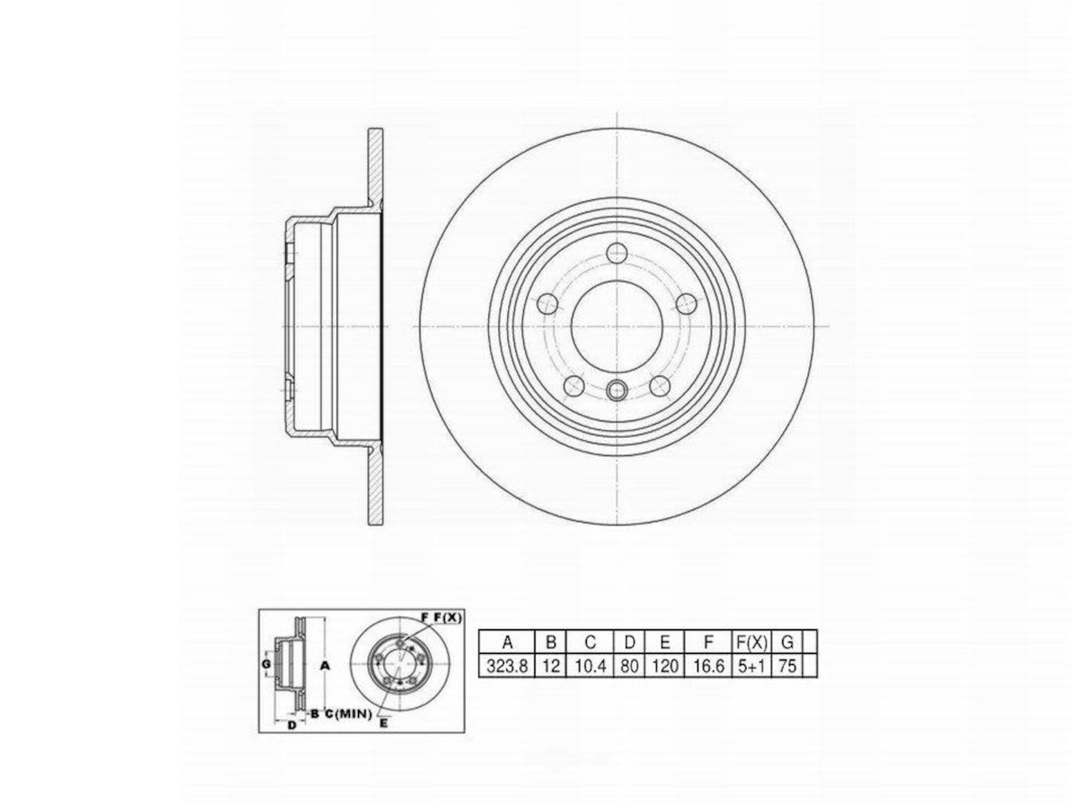 ULTRA HC - UltraHC Premium Disc Brake Rotor - UHC UR001415