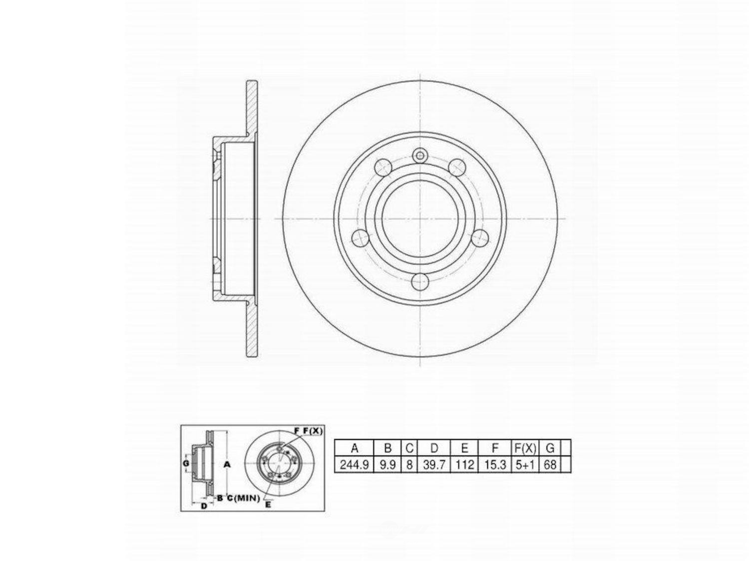 ULTRA HC - UltraHC Premium Disc Brake Rotor - UHC UR001446