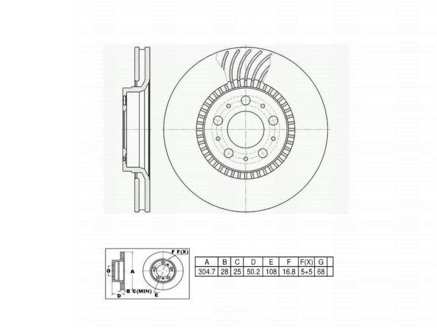 ULTRA HC - UltraHC Premium Disc Brake Rotor - UHC UR001453