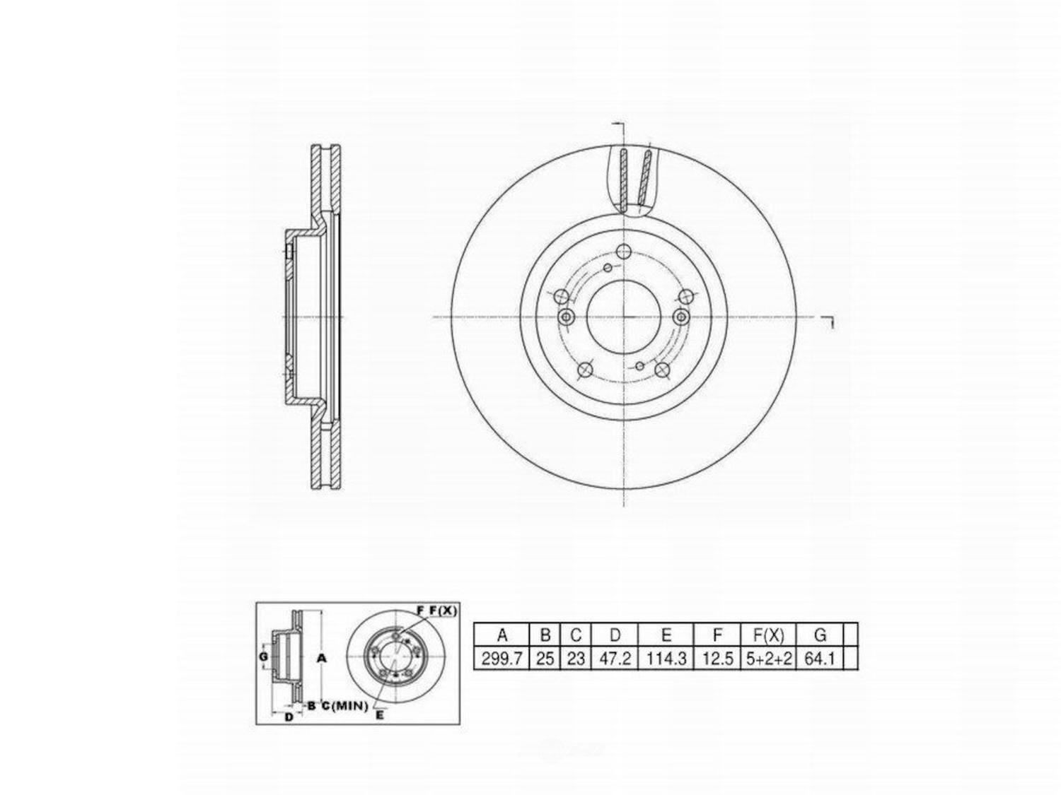 ULTRA HC - UltraHC Premium Disc Brake Rotor - UHC UR001484