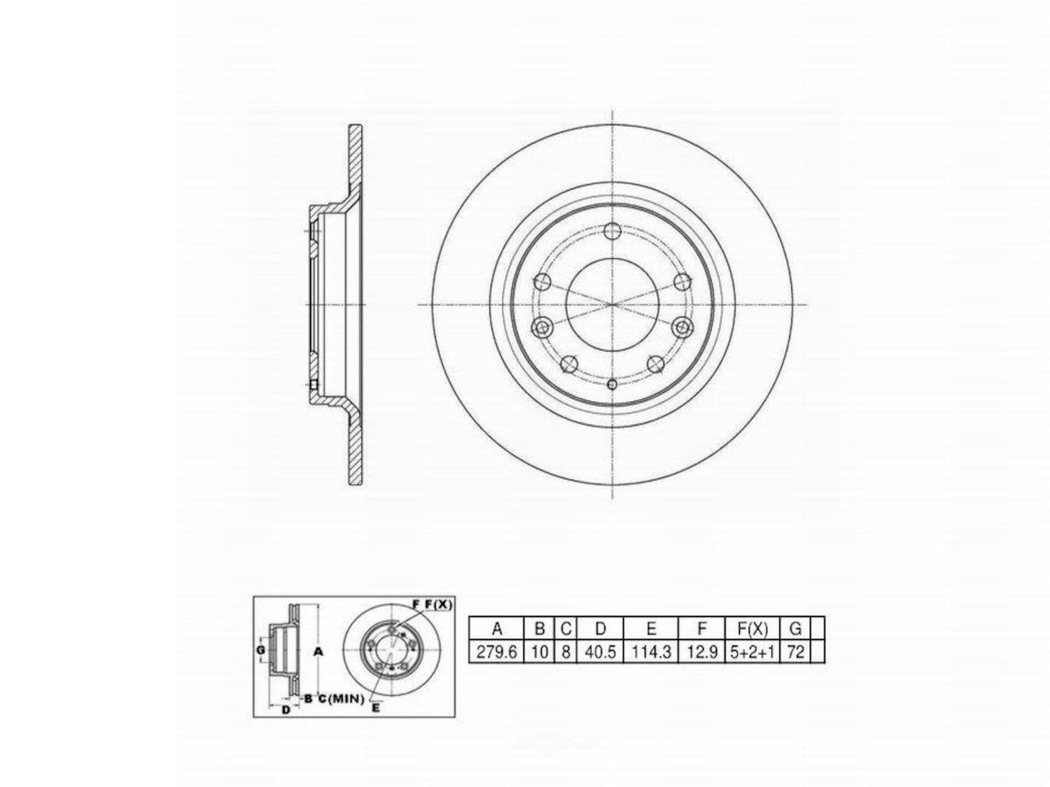 ULTRA HC - UltraHC Premium Disc Brake Rotor - UHC UR001613