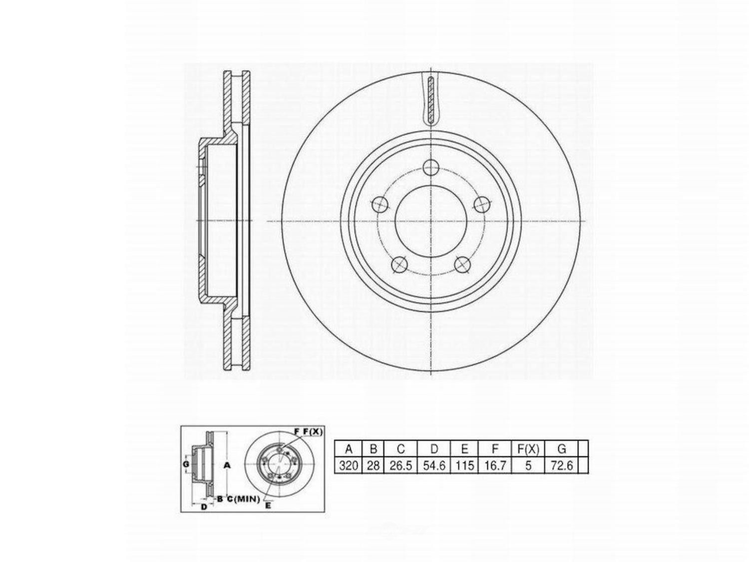 ULTRA HC - UltraHC Premium Disc Brake Rotor - UHC UR001651