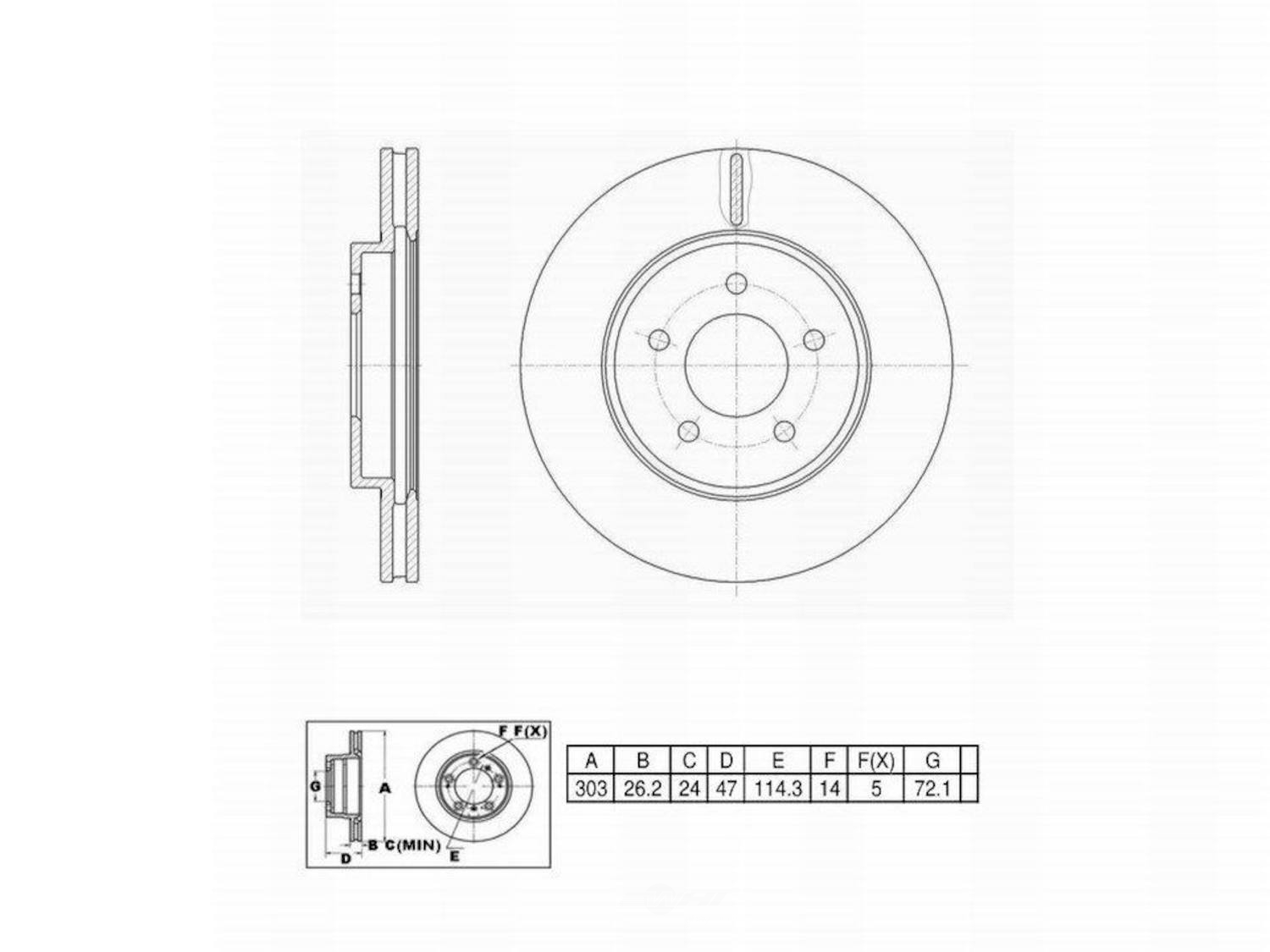 ULTRA HC - UltraHC Premium Disc Brake Rotor - UHC UR001668