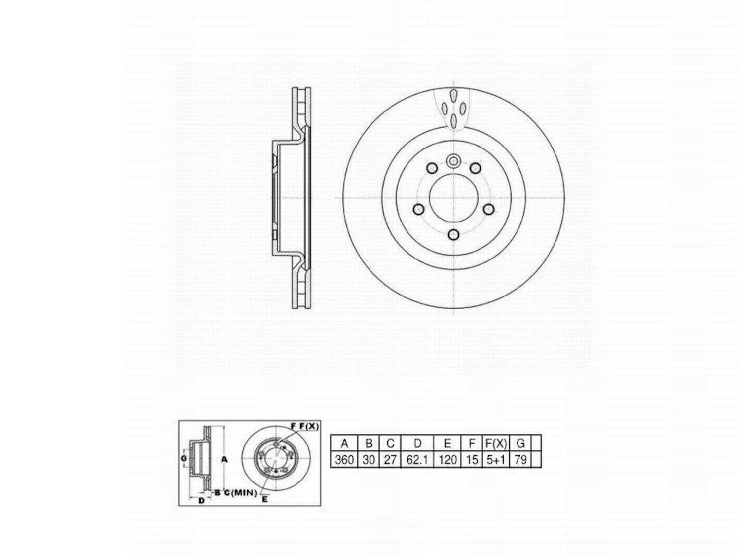 ULTRA HC - UltraHC Premium Disc Brake Rotor - UHC UR002108
